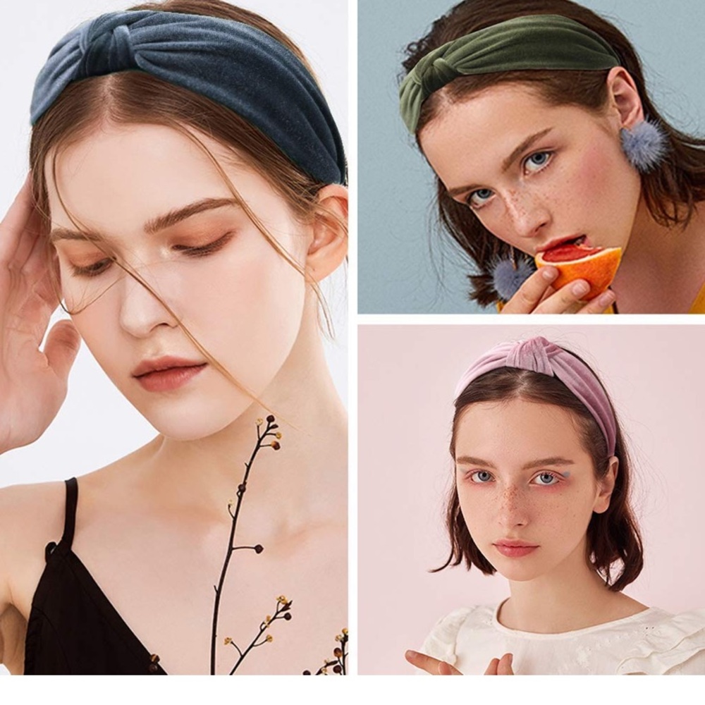 🌟3 for $15 || Velvet Knot Detail Headband - 2 Colors Avail - Picture 3 of 6